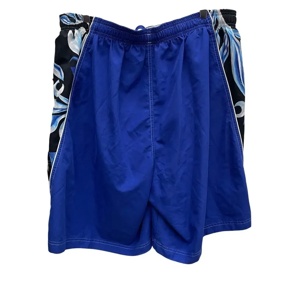 Speedo Cobalt Blue Swim Trunks Waterproof Pocket Size XL NWT